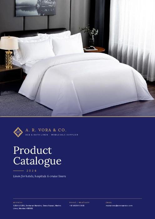 Cover of the A. R. Vora & Co. 2026 product catalogue